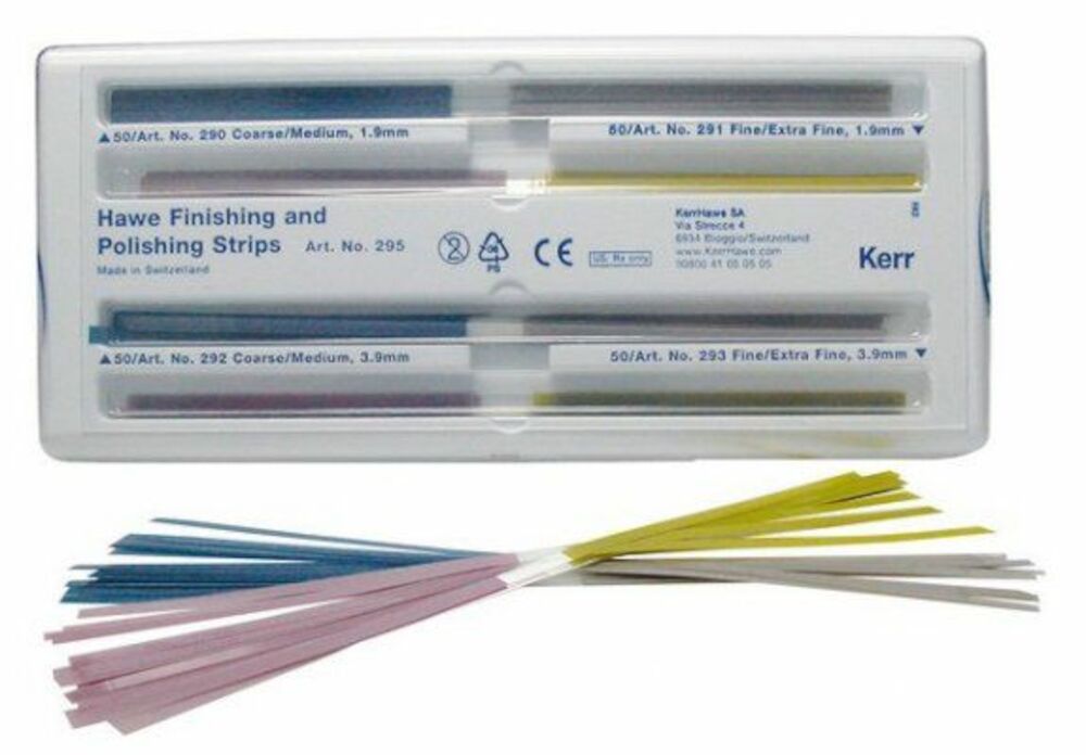 Finishing strips Hawe 295 sorterade 4 x 50 st — SE1