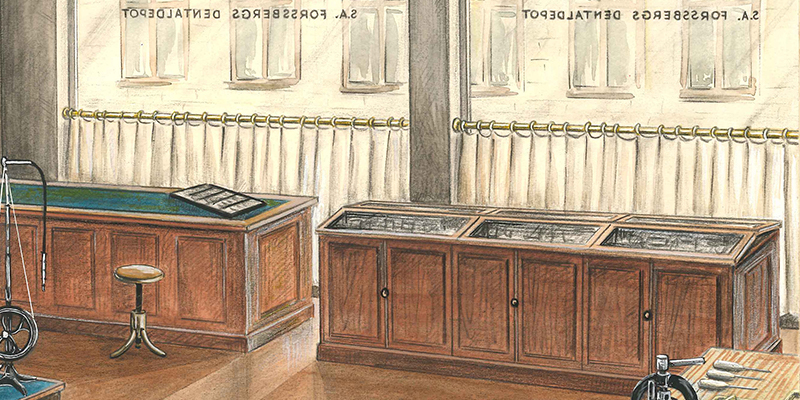 Forssbergs dentaldepots f&ouml;rsta lokaler